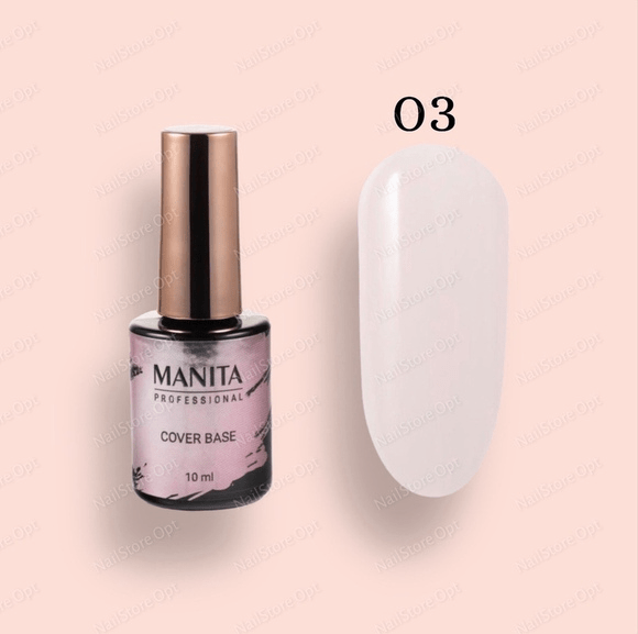 База MANITA PROFESSIONAL COVER BASE каучуковая камуфлирующая №03 (10 мл)