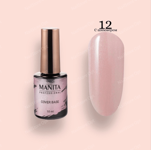 База MANITA PROFESSIONAL COVER BASE каучуковая камуфлирующая №12 (10 мл)
