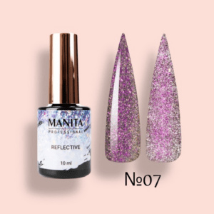 Гель лак MANITA PROFESSIONAL MULTICHROME REFLECTIVE светоотражающий с хлопьями юки №07 (10 мл)
