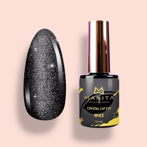 Гель-Лак Кошачий глаз Manita Professional "Crystal Cat Eye" 10мл - №03