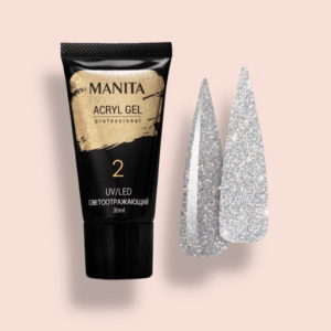 Акригель Светоотражающий Manita Professional "ACRYL GEL" 30мл - №02