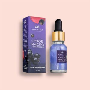 Масло для кутикулы MANITA PROFESSIONAL сухое укрепляющее с шиммером BLACKCURRANT 15 ml
