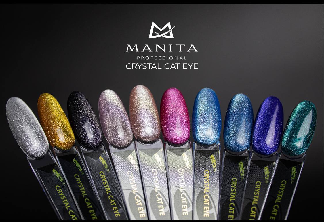 Гель-Лак Кошачий глаз Manita Professional "Crystal Cat Eye" 10мл - №01 — изображение 2