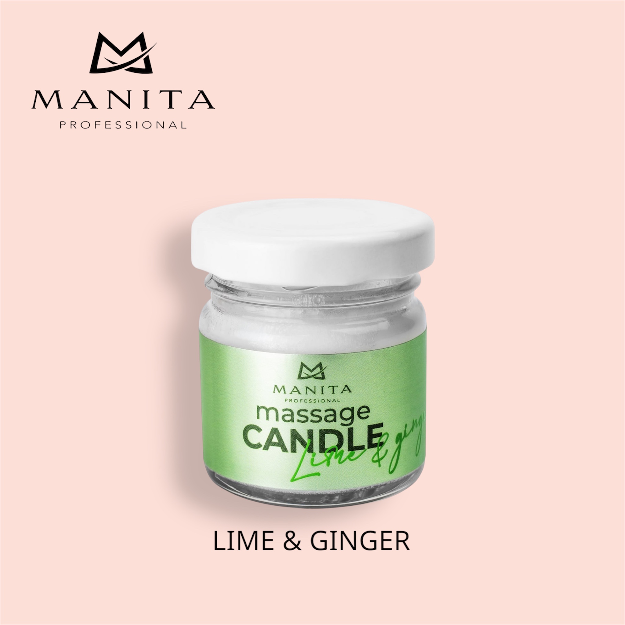 MANITA PROFESSIONAL Свеча массажная ароматическая "LIME & GINGER" 30мл