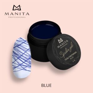 Гель-паутинка MANITA PROFESSIONAL SPIDER GEL BLUE с липким слоем (5 мл)