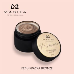 Гель-краска MANITA PROFESSIONAL METALLIC BRONZE с липким слоем (5 мл)