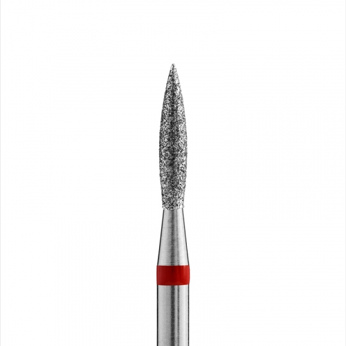 Кристалл, Алмазная фреза (пламя острое), D2,1, L100, мягкая, 856.104.243.100.021