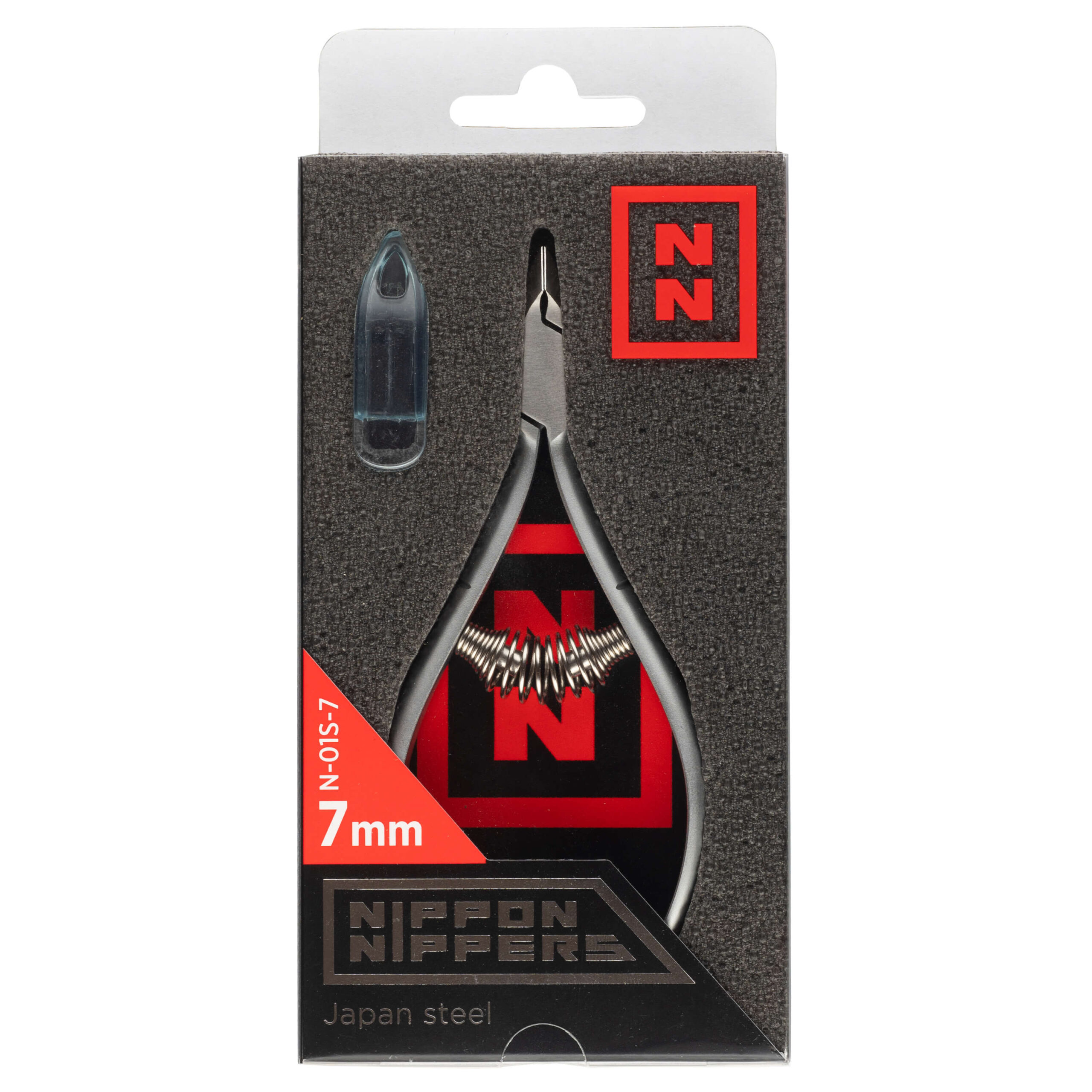 Nippon Nippers Кусачки для кутикулы (N-01S-7) Лезвие 7 мм. Спиральная пружина. Матовые — изображение 2