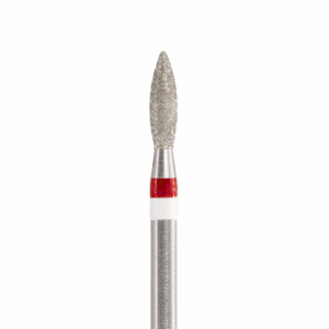 Тайфун, Алмазная фреза с Жемчугом (пламя острое), D2,5, L080, мягкая, 856.104.243.080.025