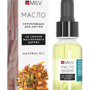 MILV Масло для кутикулы 12067 Укрепляющее со смолой мастикового дерева Natural Oil 15 мл