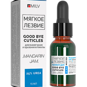 Milv Средство для удаления кутикулы 18830 с мочевиной GOOD BYE CUTICLES МАНДАРИНОВЫЙ ДЖЕМ 15 мл