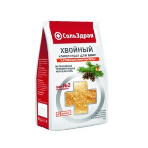 СольЗдрав Соль ХВОЙНЫЙ концентрат для ванн АКТИВАЦИЯ ИММУНИТЕТА  800 г (90024)