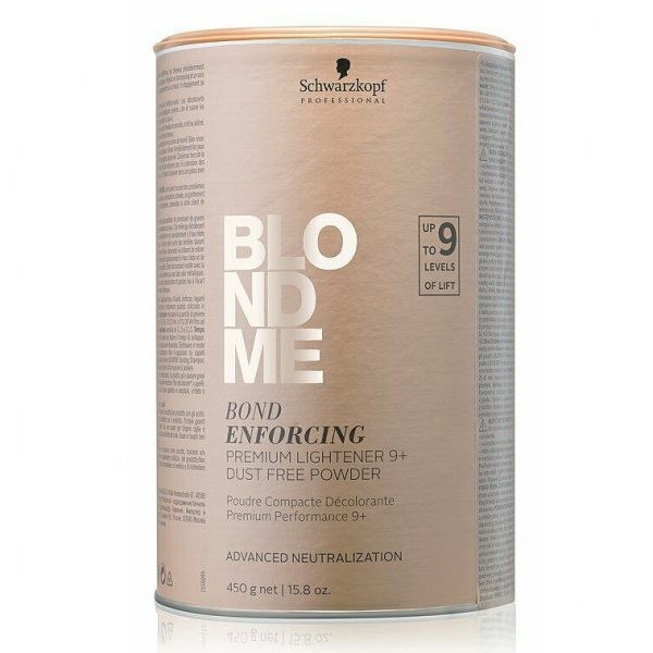 Schwarzkopf Порошок для волос Обесцвечивающий BlondMe Premium Lightener 9+ 450 гр. (арт. 9830)