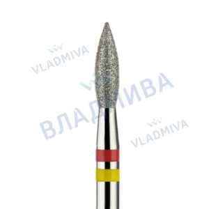 Фреза Алмазная Пламя, Стандартная - - ВладМиВа 856.104.243.080.023G (5 шт/блистер)