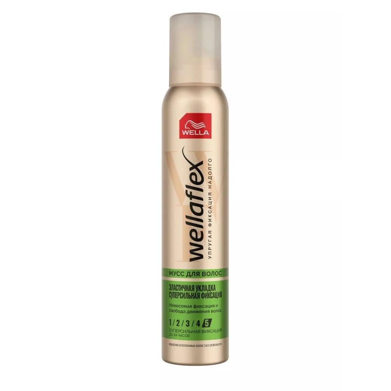 Wella Professionals Мусс WELLAFLEX FULLNESS VOLUME 5 ультрасильной фиксации 200ml. (арт.4757)