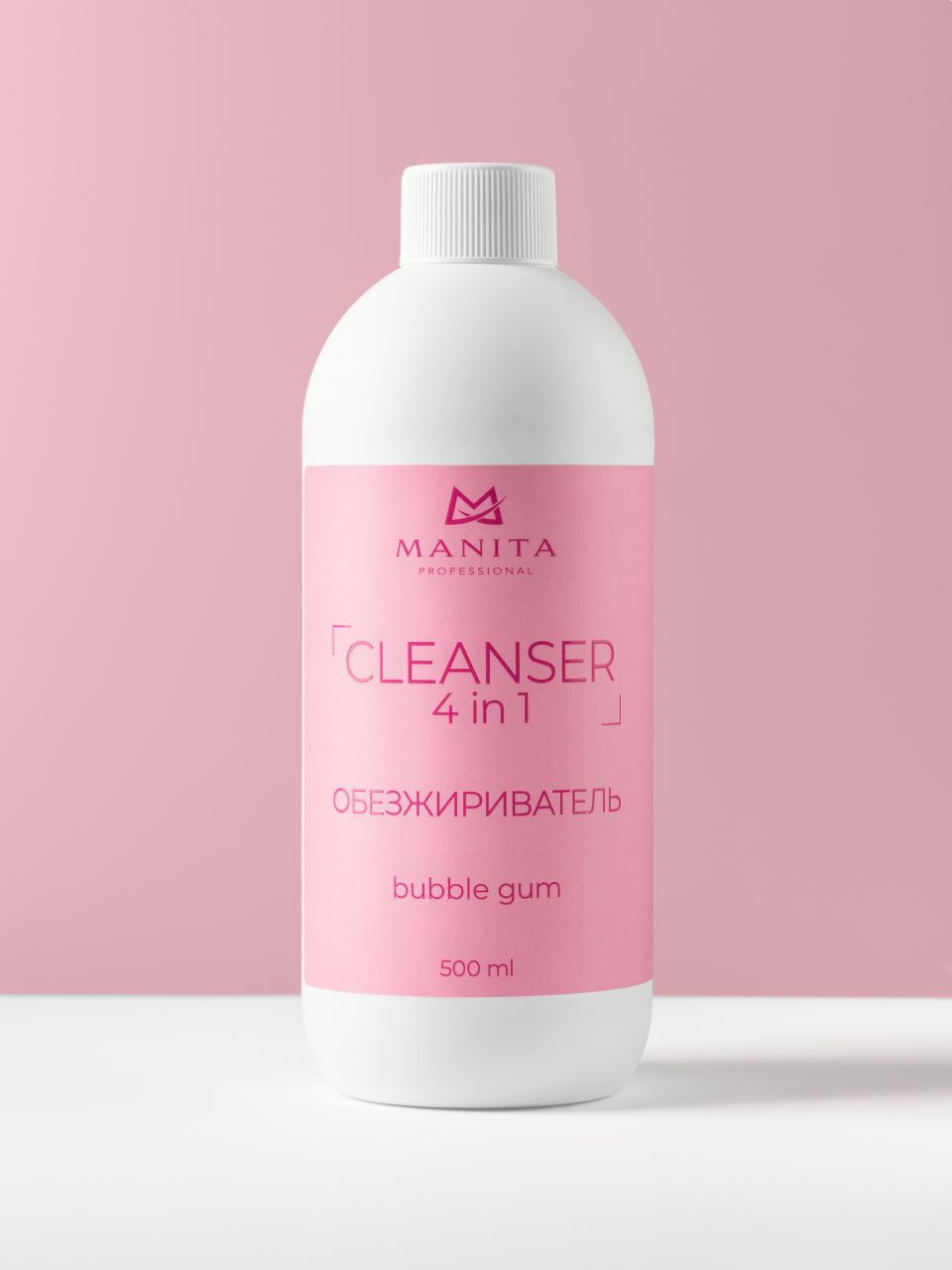 MANITA PROFESSIONAL Обезжириватель для ногтей универсальный 4 в 1 BUBBLE GUM 500 ml