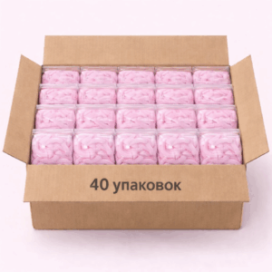 Шапочки Одноразовые Шарлотта РОЗОВЫЕ (50шт/уп) (КОМПЛЕКТ ИЗ 40уп)