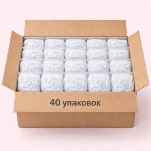 Шапочки Одноразовые Шарлотта БЕЛЫЕ (50шт/уп) (КОМПЛЕКТ ИЗ 40уп)