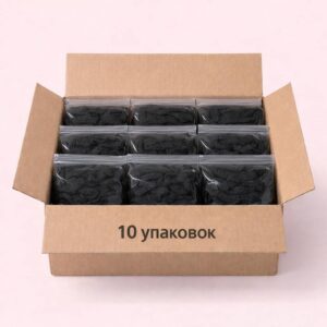 Шапочки Одноразовые Шарлотта ЧЕРНЫЕ (50шт/уп) (КОМПЛЕКТ ИЗ 10уп)