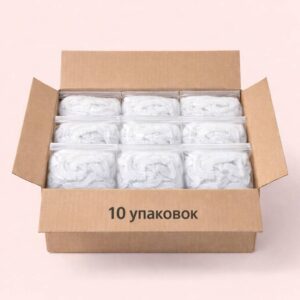 Шапочки Одноразовые Шарлотта БЕЛЫЕ (50шт/уп) (КОМПЛЕКТ ИЗ 10уп)