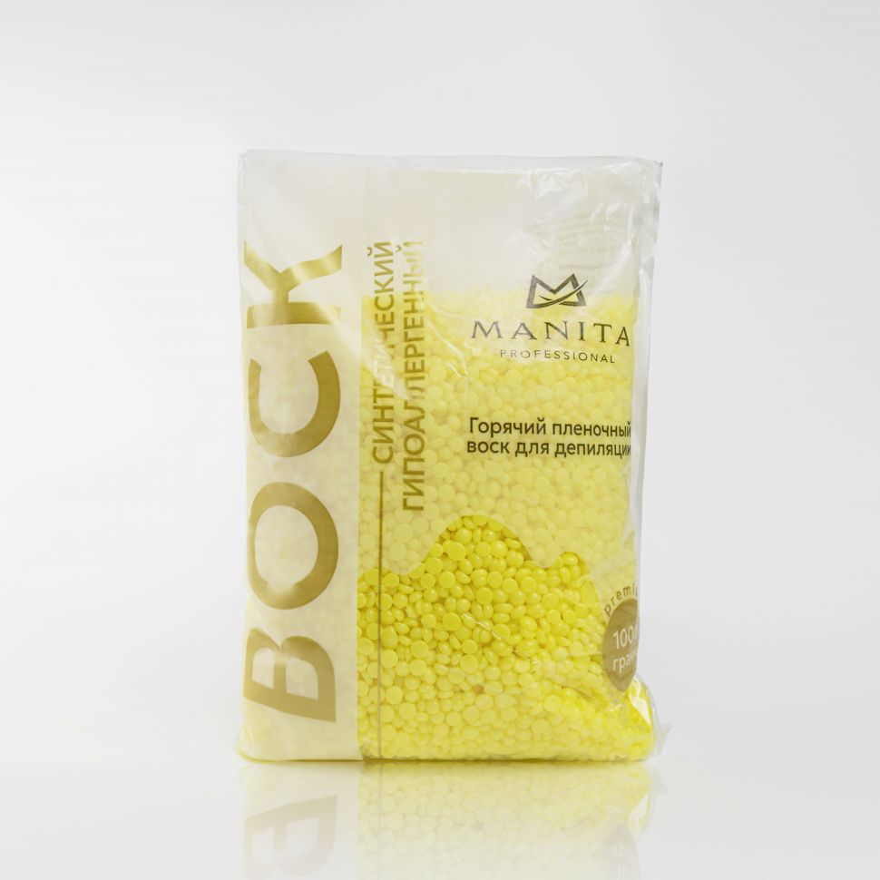 MANITA PROFESSIONAL Воск горячий (синтетический) Лимон гранулы 1 кг (арт.МР400817)