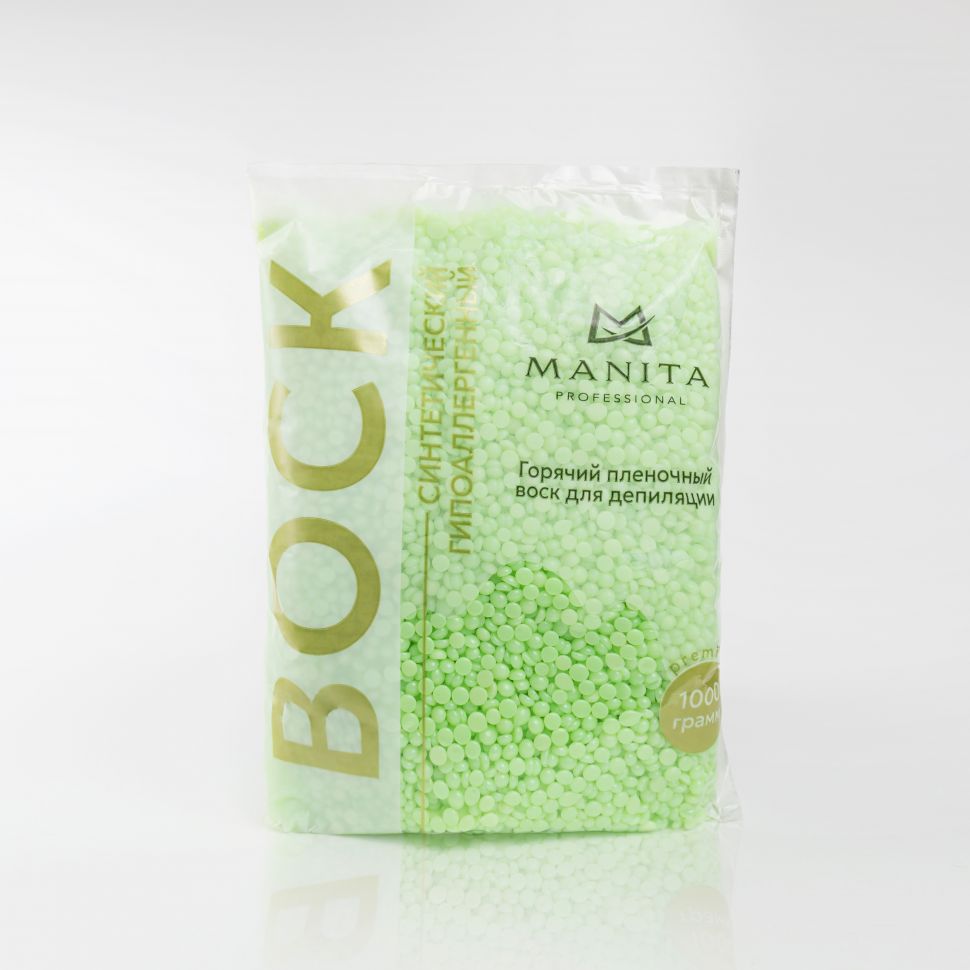 MANITA PROFESSIONAL Воск горячий (синтетический) Яблоко гранулы 1 кг (арт.МР400819)