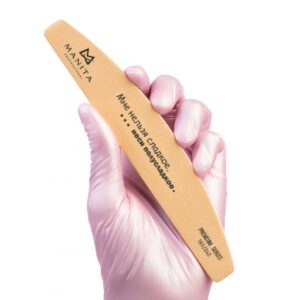 MANITA PROFESSIONAL Пилка для ногтей Лодка РREMIUM МНЕ НЕЛЬЗЯ СЛАДКОЕ, ... НЕСИ ПОЛУСЛАДКОЕ ПЕСОЧНАЯ 180/240 грит (арт.МР612)