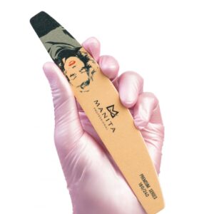 MANITA PROFESSIONAL Пилка для ногтей Лодка РREMIUM МЭРИЛИН МОНРО ПЕСОЧНАЯ 180/240 грит (арт.МР620)