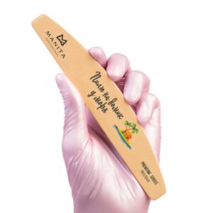 MANITA PROFESSIONAL Пилка для ногтей Лодка РREMIUM Пилю на домик у моря ПЕСОЧНАЯ 180/240 грит (арт.МР626)