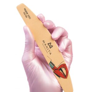 MANITA PROFESSIONAL Пилка для ногтей Лодка РREMIUM ГУБЫ ПЕСОЧНАЯ 100/180 грит (арт.МР627)