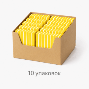 MANITA PROFESSIONAL Бафик МИНИ-БАФ ЖЕЛТЫЙ 100/180 грит,50 шт/уп. (арт.МР200320) (КОМПЛЕКТ ИЗ 10 УП.)