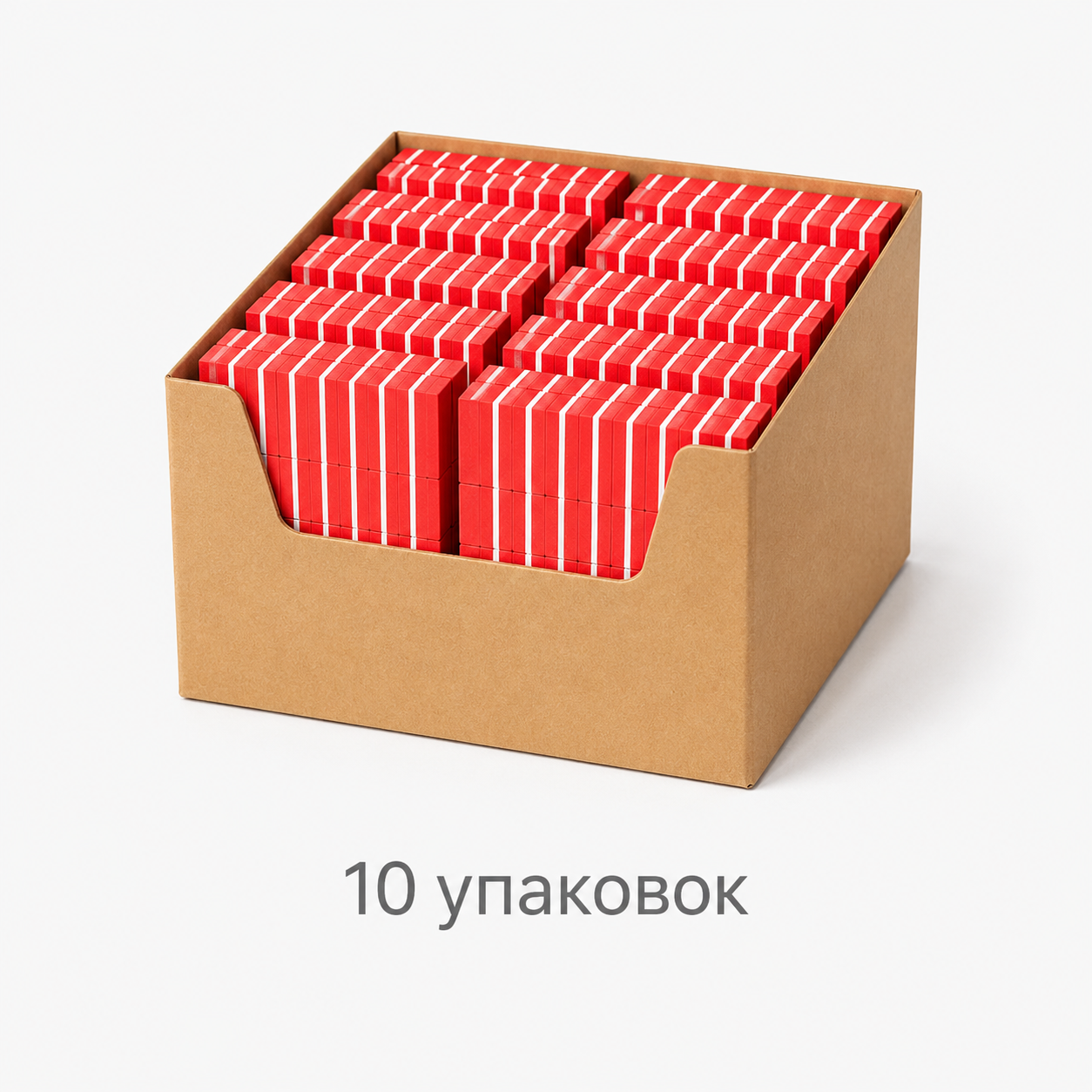 MANITA PROFESSIONAL Бафик МИНИ-БАФ КРАСНЫЙ 100/180 грит,50 шт/уп. (арт.МР200321) (КОМПЛЕКТ ИЗ 10 УП.)