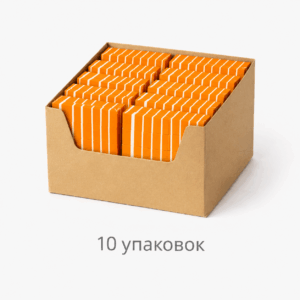 MANITA PROFESSIONAL Бафик МИНИ-БАФ ОРАНЖЕВЫЙ 100/180 грит,50 шт/уп. (арт.МР200323) (КОМПЛЕКТ ИЗ 10 УП.)