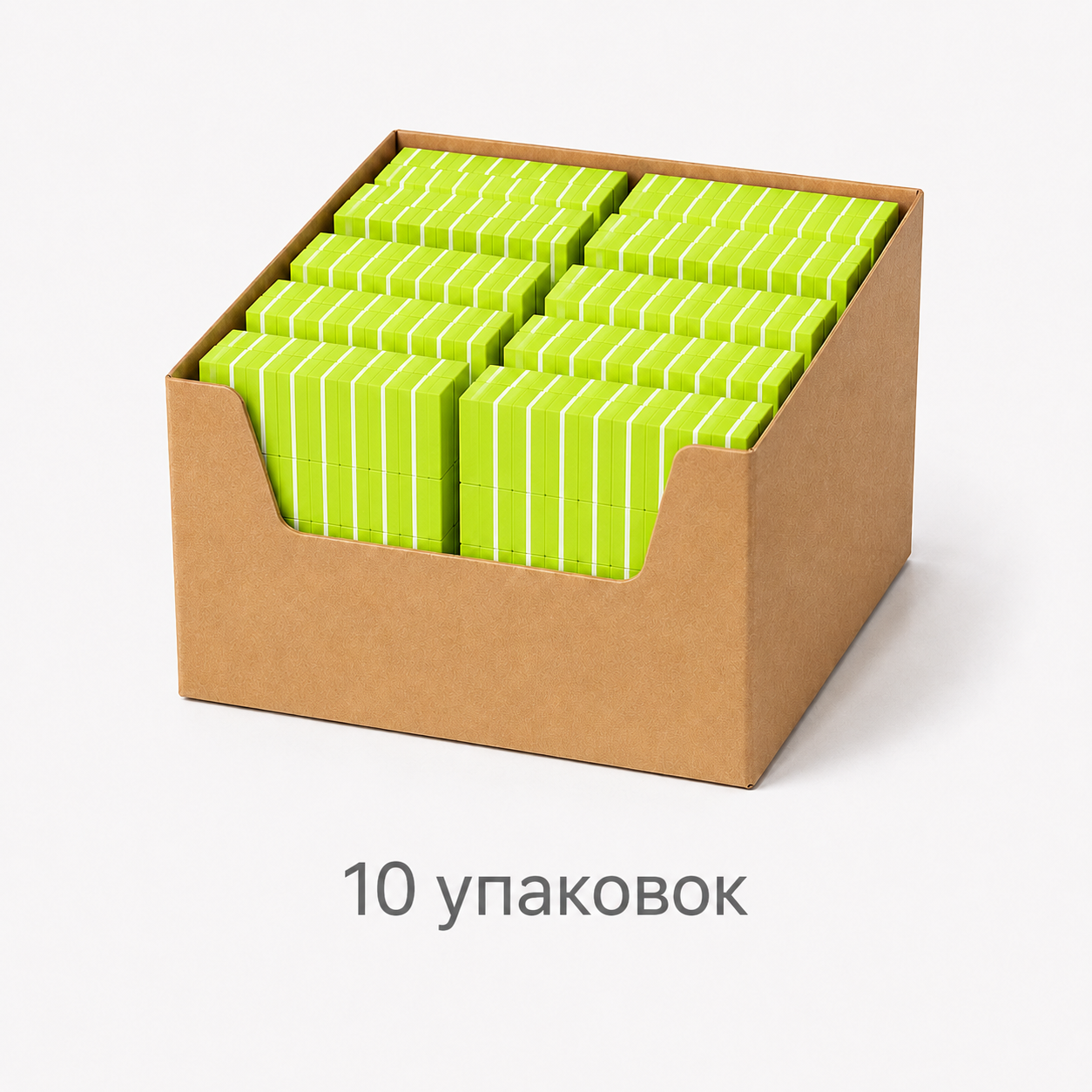 MANITA PROFESSIONAL Бафик МИНИ-БАФ САЛАТОВЫЙ 100/180 грит,50 шт/уп. (арт.МР200324) (КОМПЛЕКТ ИЗ 10 УП.)