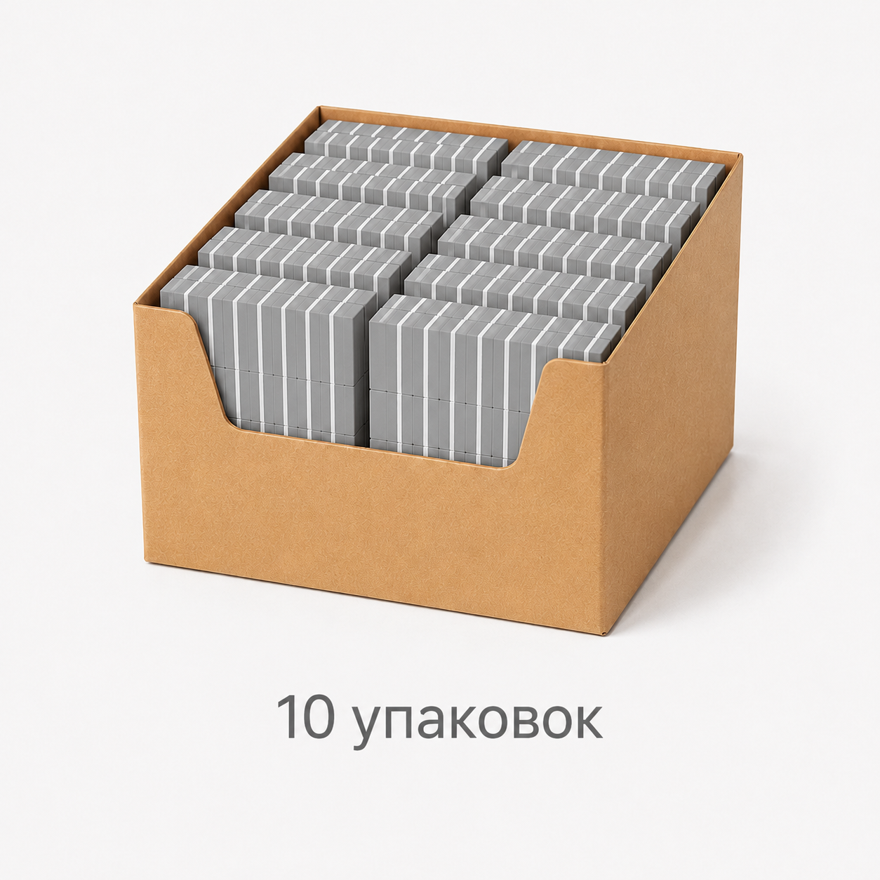 MANITA PROFESSIONAL Бафик МИНИ-БАФ СЕРЫЙ 100/180 грит,50 шт/уп. (арт.МР200325) (КОМПЛЕКТ ИЗ 10 УП.)